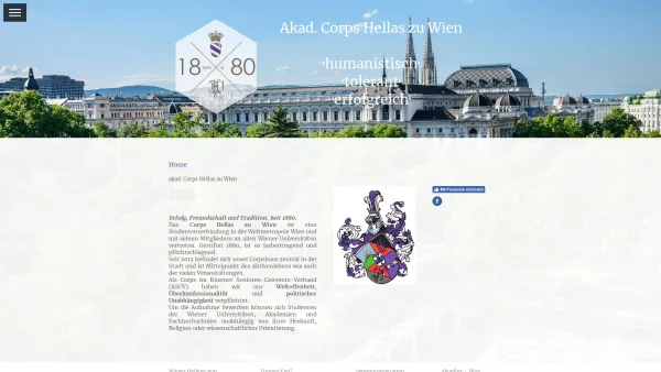 Website Screenshot: Restaurant akad. Corps Hellas zu Wien - akad. Corps Hellas zu Wien - akad. Corps Hellas zu Wien - Date: 2023-06-14 10:40:32