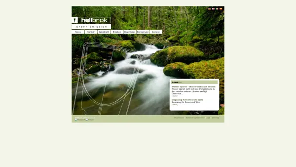 Website Screenshot: hellbrok Umwelttechnik GmbH - Home - hellbrok - green solution - Date: 2023-06-15 16:02:34