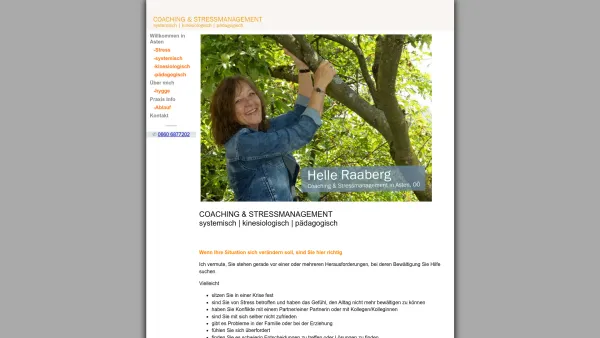Website Screenshot: coaching Helle Raaberg - Praxis für Coaching & Stressmanagement in Asten - Date: 2023-06-26 10:26:24