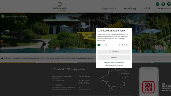 Website Screenshot: Gemeinde Hellmonsödt - Hellmonsödt - Home - Date: 2023-06-22 15:02:21