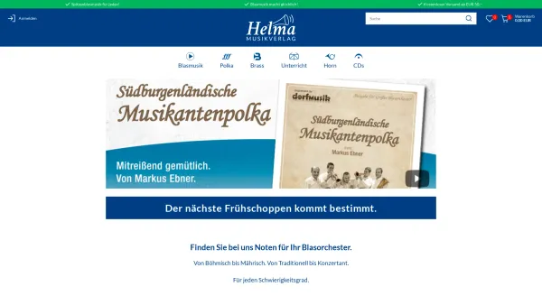Website Screenshot: HELMA-MUSIKVERLAG - Helma Musikverlag - Date: 2023-06-14 10:40:32