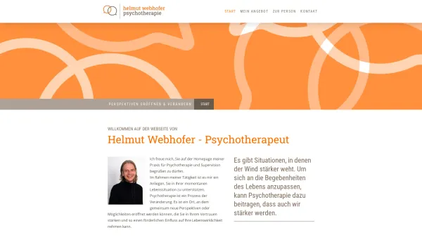 Website Screenshot: Helmut Webhofer - Psychotherapie und Supervision in Lienz | Osttirol - Psychotherapeut Helmut Webhofer in Lienz | Osttirol - Date: 2023-06-14 10:40:32