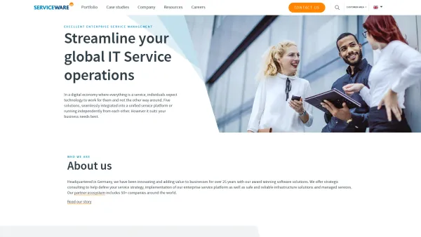 Website Screenshot: helpLine IT solutions GmbH - Next level Enterprise Service Management | Serviceware SE - Date: 2023-06-22 15:02:21