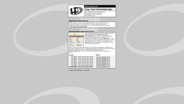 Website Screenshot: Hemetsberger Paul Web Development - Hemetsberger Paul Web Development - Date: 2023-06-22 15:02:21