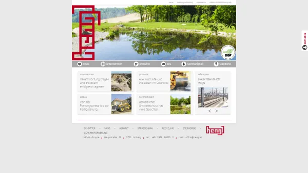 Website Screenshot: Hengl Schotter Asphalt Recycling GmbH - HENGL Gruppe - Date: 2023-06-22 15:02:21
