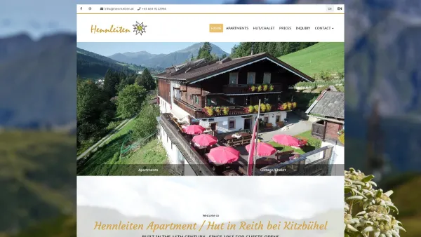 Website Screenshot: Gasthaus Hennleiten Auswertung Logdatei - Home - Apartments Hennleiten - Date: 2023-06-22 15:17:09