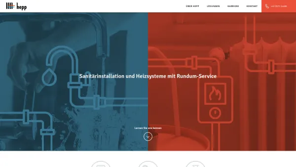 Website Screenshot: HEPP-Installationen - Hepp Installationen |Sanitärinstallation und Heizsysteme in Dornbirn - Date: 2023-06-15 16:02:34