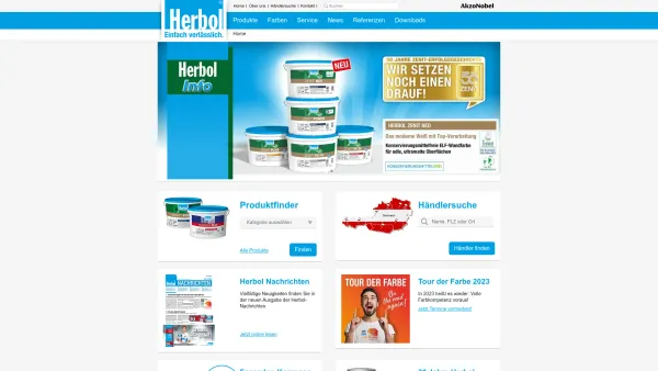 Website Screenshot: Herbol eine Marke der Akzo Nobel Deco GmbH - Home | Herbol Österreich - Date: 2023-06-22 15:12:16
