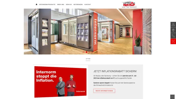 Website Screenshot: Herhof Bauausstattung GmbH - Home - Herhof Bauaustattung GmbH - Date: 2023-06-22 15:12:16