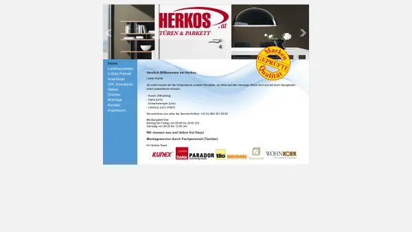 Website Screenshot: HERKOS Parkett u NewsTest die Neue Neuigkeiten-Seite - Herkos Türen & Parkett - Date: 2023-06-22 15:12:16
