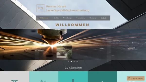 Website Screenshot: Hermes-Novak Laser-Spezialblechverarbeitung - Metallverarbeitung | Hermes Novak GmbH | Wien - Date: 2023-06-22 15:12:16