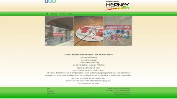 Website Screenshot: Werbegestaltung Herney - Hermann Herney - Werbegestaltung - Date: 2023-06-22 15:12:16