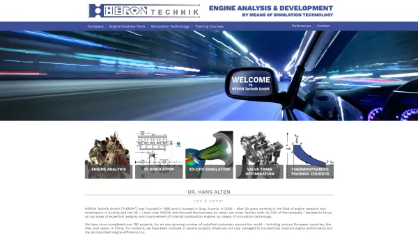 Website Screenshot: Heron Technik Technisches Büro für Maschinenbau und Elektronik Gesellschaft m.b.H. - Heron Technik - Date: 2023-06-14 10:40:32