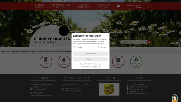 Website Screenshot: Gemeindeamt d Marktgemeinde Herrnbaumgarten Das verruckte Dorf - Herrnbaumgarten | Das verruckte Dorf - Startseite - Date: 2023-06-22 15:12:16