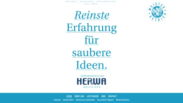 Website Screenshot: HERWA Multiclean Gebäudereinigung GmbH Graz Linz Wr. Neustadt Dienstleistungen Reinigung Job Offene Stelle) - Herwa - Date: 2023-06-22 15:12:16