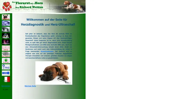 Website Screenshot: Herz-Tierarzt Richard Waldau - Herzultraschall Start - Date: 2023-06-22 15:12:16