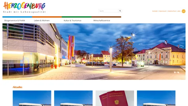 Website Screenshot: Gemeindeamt Herzogenburg Ortsvorstehung St. Stadt Herzogenburg - Stadtgemeinde Herzogenburg | Aktuelles - Date: 2023-06-22 15:02:25