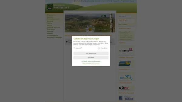 Website Screenshot: Herzogsdorf Gemeinde Region Regional Regionales Information System Gemeinde Gemeinden - Herzogsdorf, Oberösterreich - Zentrum - Date: 2023-06-22 15:02:25