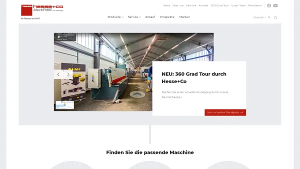 Website Screenshot: HESSE+CO Maschinenfabrik GmbH - Hesse + Co Maschinenfabrik | Maschinen und Werkzeuge - Date: 2023-06-22 15:02:25
