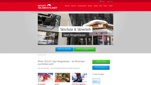 Website Screenshot: Schischule Saalbach Skischule Heugenhauser - Skischule & Skiverleih Heugenhauser im Skicircus Saalbach-Hinterglemm Leogang - Date: 2023-06-14 10:40:32