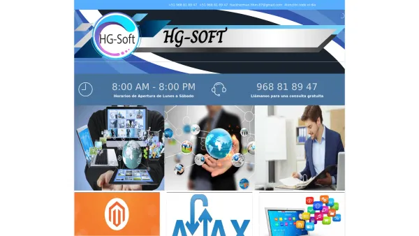Website Screenshot: HG-Soft - HG-Soft - AGENCIA DE DISEÑO Y PROGRAMACIÓN DE PAGINAS Y SISTEMAS WEB EN TUMBES - Date: 2023-06-15 16:02:34
