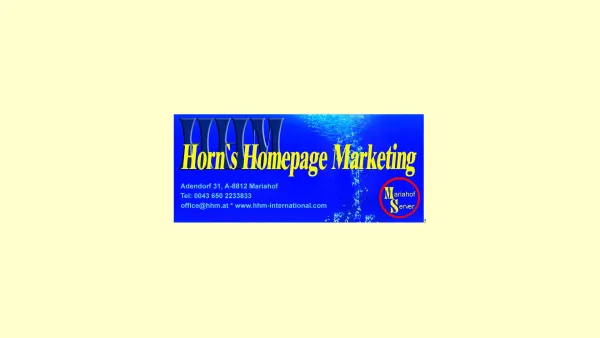 Website Screenshot: HHM-Horn`s Homepage Marketing - HHM - Horn`s Homepage Marketing ***A-8812 Mariahof*** - Date: 2023-06-14 10:40:32