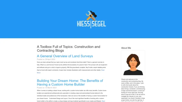 Website Screenshot: Hiess Segel GesmbH - A Toolbox Full of Topics: Construction and Contracting Blogs - Date: 2023-06-14 10:40:32