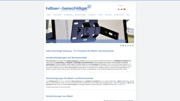 Website Screenshot: Hilber-Beschläge Hilber - Home - Hilber - Date: 2023-06-22 15:13:53