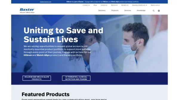 Website Screenshot: Hill-Rom - Advancing Connected Care | Hillrom - Date: 2023-06-22 15:13:53