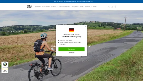 Website Screenshot: HiLo GesbR. - HiLo sports ® Fahrradzubehör mit Leidenschaft & umweltfreundlich - Date: 2023-06-15 16:02:34