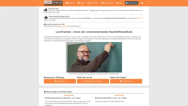 Website Screenshot: a bis z lernstudio himmelreicher - LernFamilie Nachhilfe - Freude am Lernen - seit 26 Jahren! - Date: 2023-06-22 15:13:53