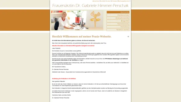 Website Screenshot: Dr. Gabriele Himmer-Perschak - Frauenärztin Dr. Gabriele Himmer-Perschak - Date: 2023-06-15 16:02:34