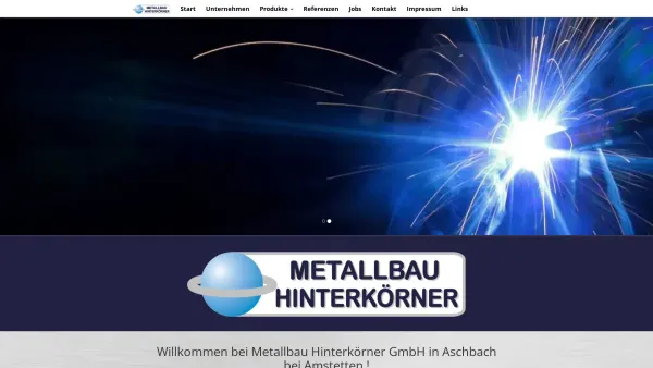 Website Screenshot: Franz Metallbau Hinterkörner - Start (Metallbau Hinterkörner in Aschbach bei Amstetten.) - Date: 2023-06-22 15:13:53