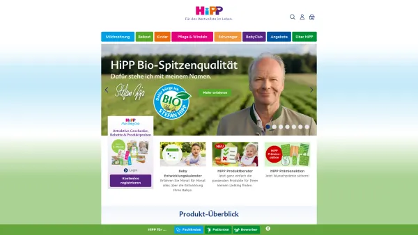 Website Screenshot: HiPP - Willkommen bei HiPP im Internet! | HiPP - Date: 2023-06-22 15:13:53