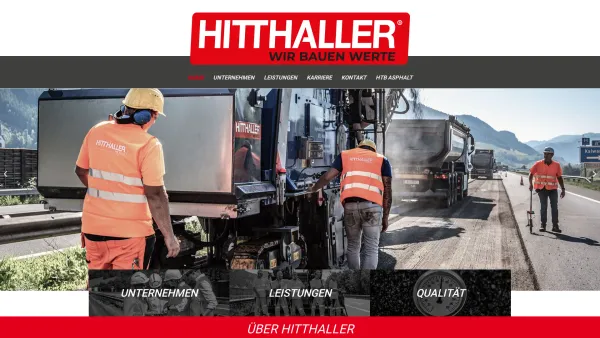 Website Screenshot: Hitthaller+Trixl Baugesellschaft mbH. - Home - Hitthaller - Wir bauen Werte - Das Bauunternehmen seit 1907 - Date: 2023-06-22 15:12:20