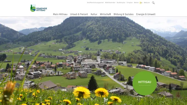 Website Screenshot: Gemeindeamt hittisau.online - Hittisau im Bregenzerwald - Date: 2023-06-22 15:12:20
