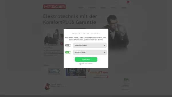Website Screenshot: elektro HITZIGER GmbH & Co KG - Startseite - elektro Hitziger GmbH & Co KG - Date: 2023-06-22 15:12:20