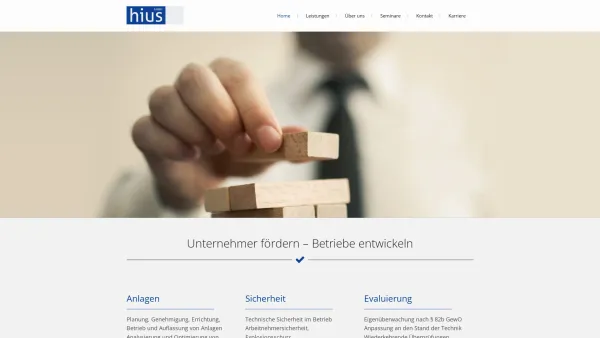 Website Screenshot: Hius - HIUS GmbH - Date: 2023-06-14 10:40:35