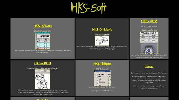 Website Screenshot: HKS-Soft - HKS-Soft Software fur Schule und Bibliothek - Date: 2023-06-14 10:40:35