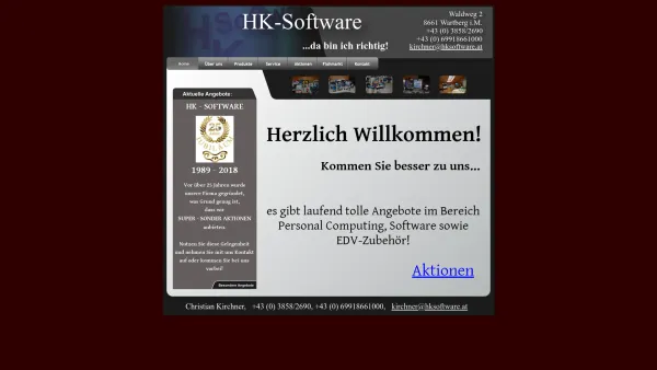 Website Screenshot: HK Software - index - Date: 2023-06-14 10:40:35