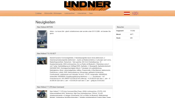 Website Screenshot: Lindner - Lindner GmbH - Date: 2023-06-22 15:12:20