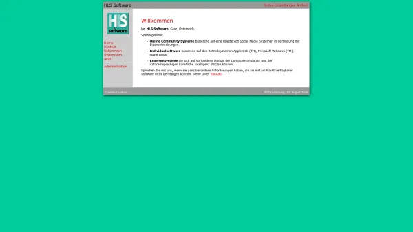 Website Screenshot: HLS Software - HLS Software: Willkommen - Date: 2023-06-22 15:12:20