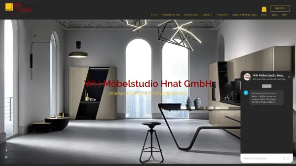 Website Screenshot: Möbelstudio Wolfgang Hnat - Innenarchitektur | Wh Möbelstudio Hnat - Date: 2023-06-22 15:12:20