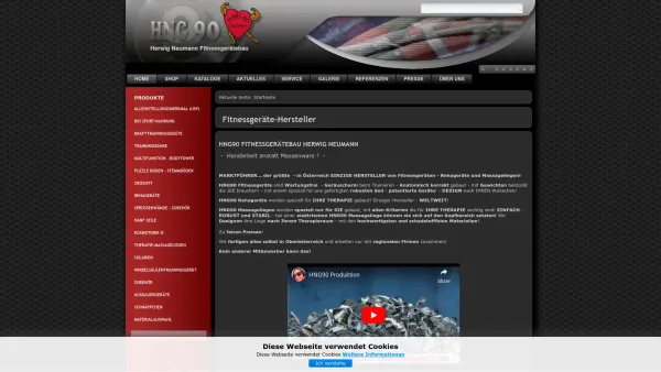 Website Screenshot: HNG 90 Herwig Neumann Fitnessgerätebau - Fitnessgeräte-Hersteller - hng90 - Date: 2023-06-15 16:02:34