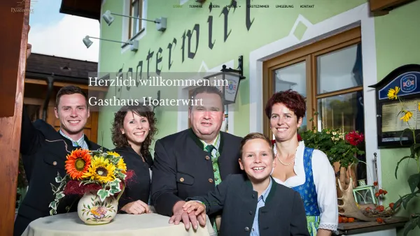 Website Screenshot: Gasthaus Hoaterwirt - Hoaterwirt - Date: 2023-06-22 15:12:20