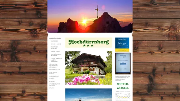 Website Screenshot: Pension Hochdürrnberg - HOCHDÜRRNBERG - Bed and Breakfast Bad Dürrnberg Hallein near Saltmine and Berchtesgaden Königssee - Date: 2023-06-22 15:15:56