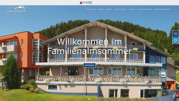 Website Screenshot: Hotel "Alpengasthof Hochegger" - Familienurlaub Kärnten Hotel Alpengasthof Hochegger - Date: 2023-06-15 16:02:34