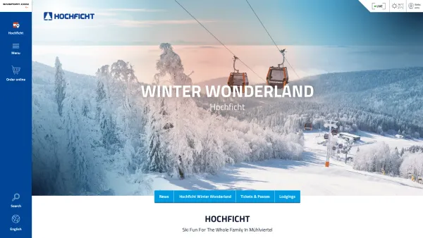 Website Screenshot: Hochficht Bergbahnen GmbH - Hochficht ski resort I Hochficht - Date: 2023-06-22 15:15:56