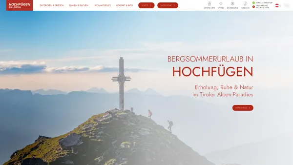 Website Screenshot: Skiliftgesellschaft Hochfügen GmbH - Skigebiet Hochfügen - Zillertal - Skiregion Hochfügen - Zillertal - Date: 2023-06-22 15:15:56