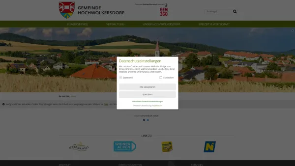 Website Screenshot: Gemeindeamt Hochwolkersdorf - Hochwolkersdorf - Home - Date: 2023-06-22 15:15:56